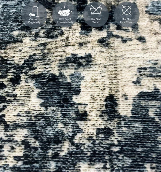 Jura Abstract Carpet Blue