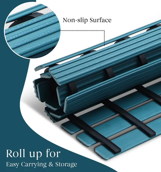 Fredy PVC Shower Mat Teal