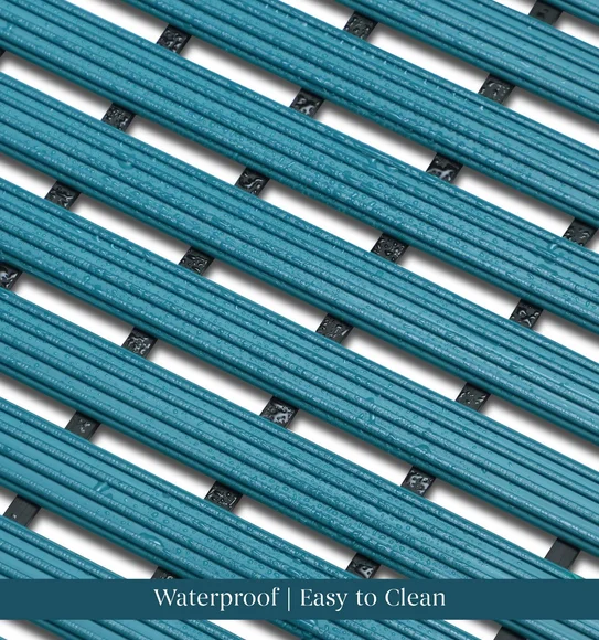 Fredy PVC Shower Mat Teal