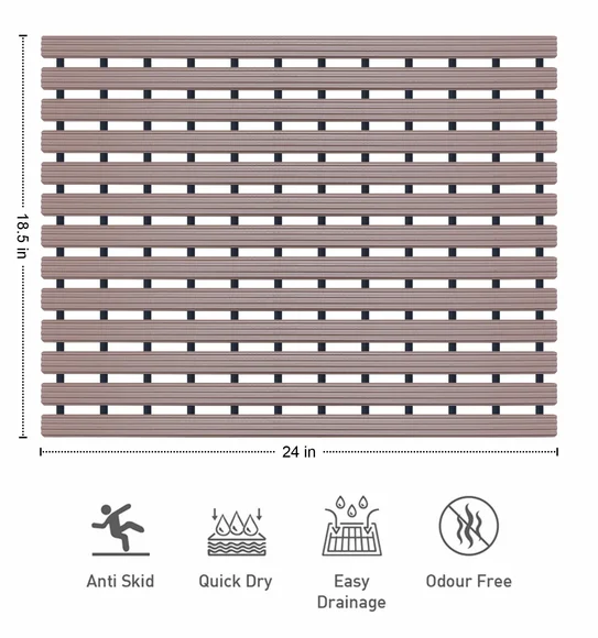Fredy PVC Shower Mat Moonlight