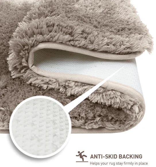 Divino Quick Dry Anti-skid Bath Mat Taupe