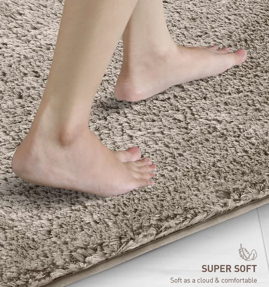 Divino Quick Dry Anti-skid Bath Mat Taupe