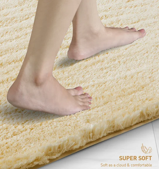 Divino Quick Dry Anti-skid Bath Mat Cream