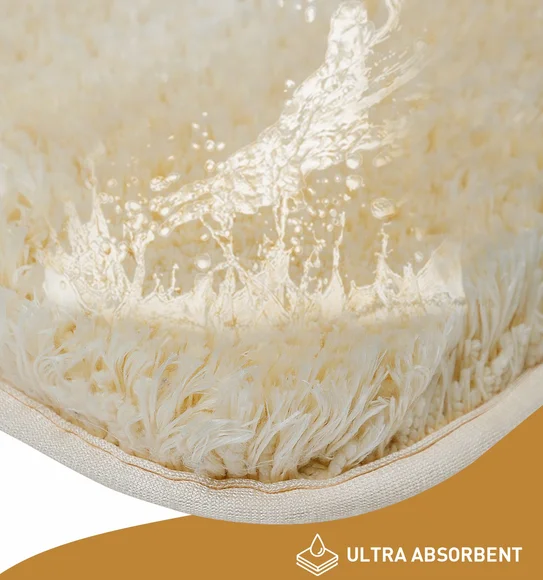 Divino Quick Dry Anti-skid Bath Mat Cream