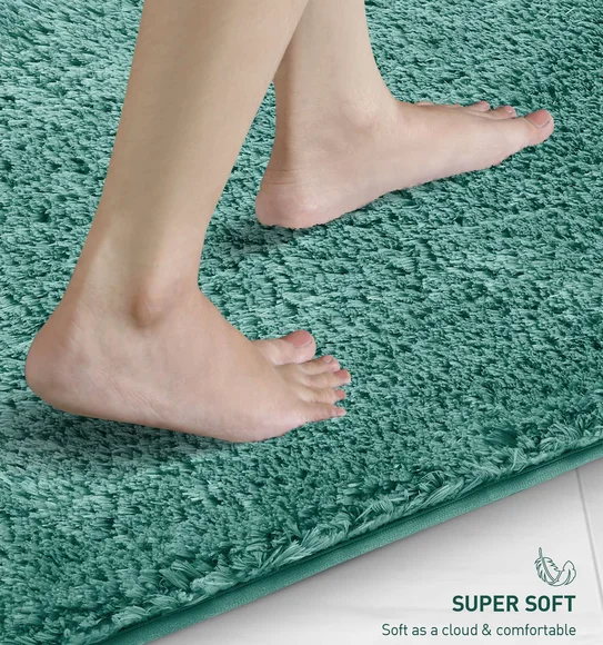 Divino Quick Dry Anti-skid Bath Mat Green