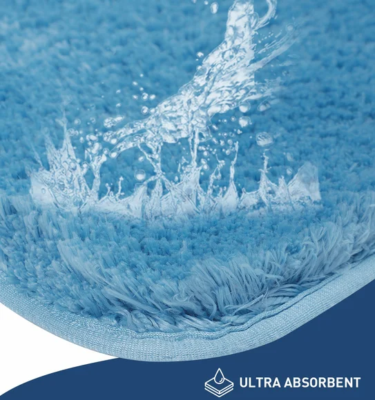 Divino Quick Dry Anti-skid Bath Mat Aqua