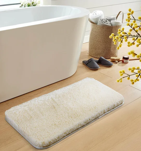 Divino Quick Dry Anti-skid Bath Mat Cream