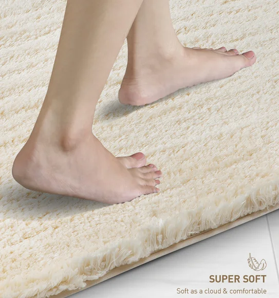 Divino Quick Dry Anti-skid Bath Mat Cream