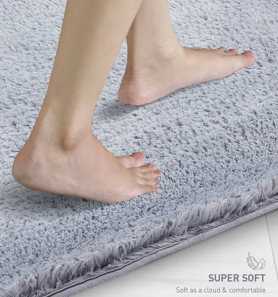 Divino Quick Dry Anti-skid Bath Mat Grey