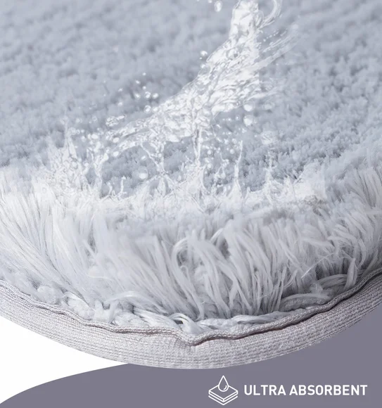 Divino Quick Dry Anti-skid Bath Mat Grey