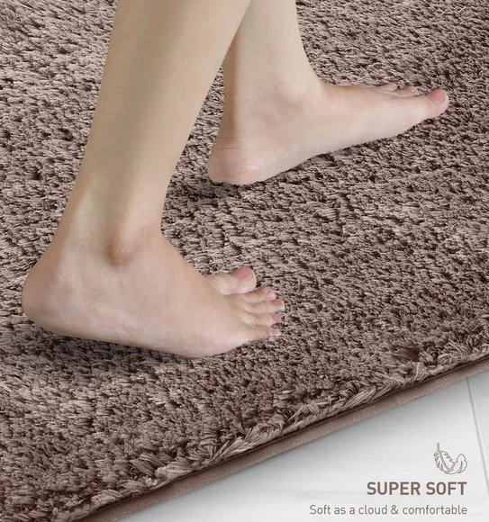 Divino Quick Dry Anti-skid Bath Mat Brown