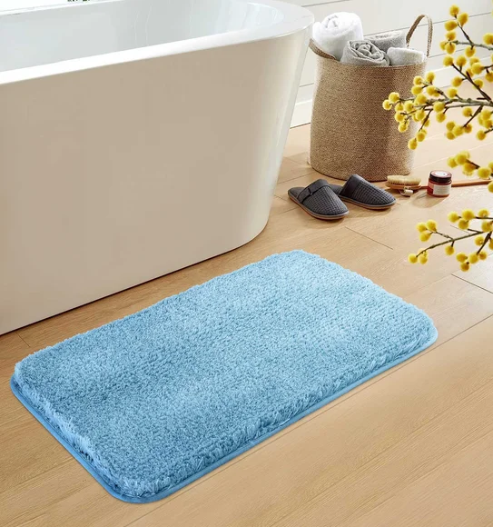 Divino Quick Dry Anti-skid Bath Mat Blue