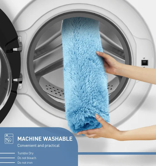 Divino Quick Dry Anti-skid Bath Mat Blue