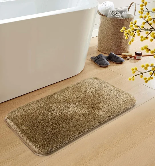 Divino Quick Dry Anti-skid Bath Mat Beige