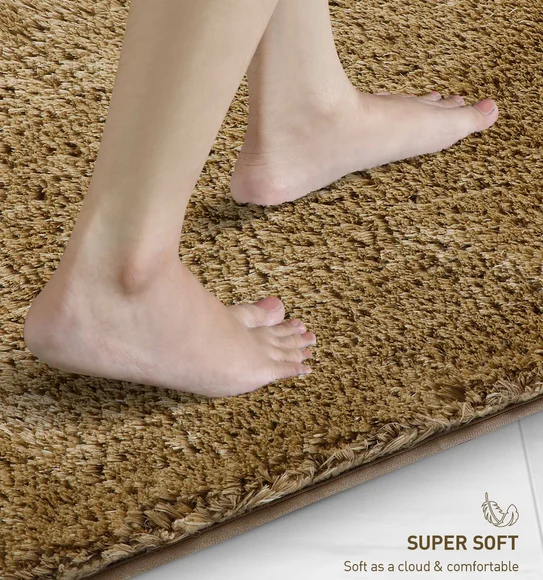 Divino Quick Dry Anti-skid Bath Mat Beige