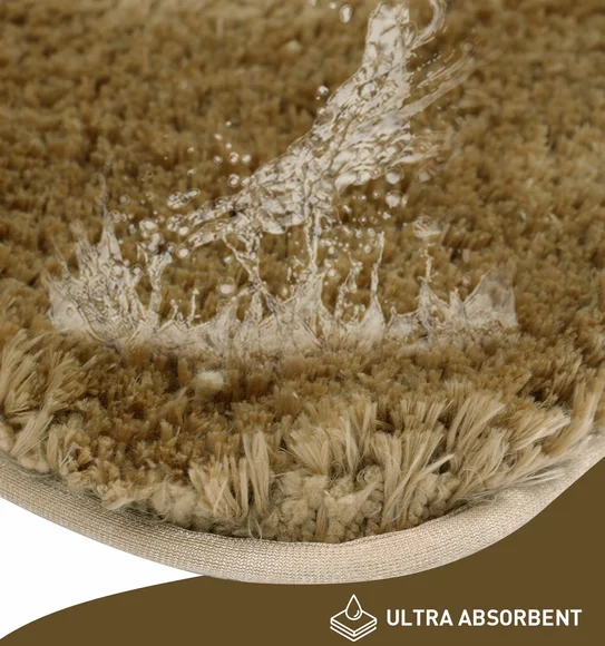 Divino Quick Dry Anti-skid Bath Mat Beige