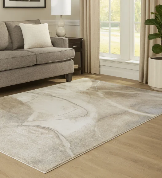 Cyrus Abstract Machine Made Runner Cream