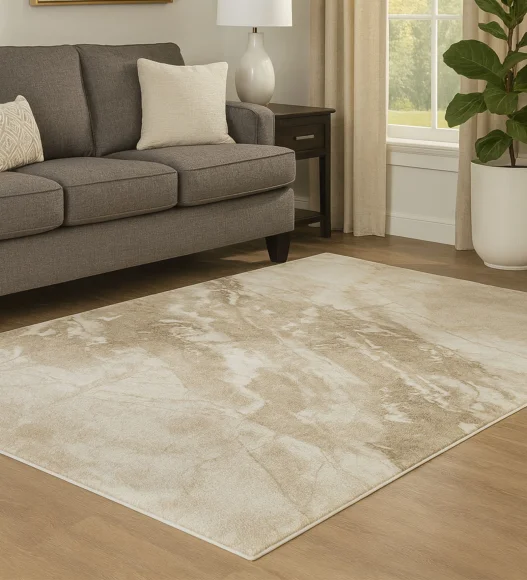 Cyrus Abstract Machine Made Runner Cream