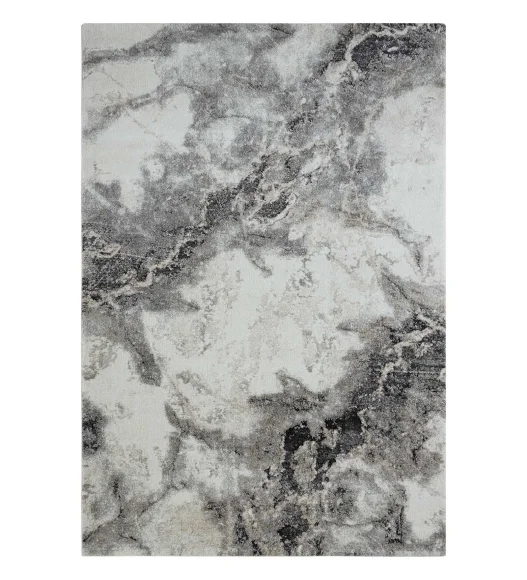 Cyrus Abstract Machine Made Carpet Grey
