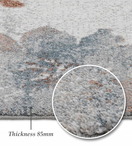 Reverie Floral Machine Made Runner Beige and Rust