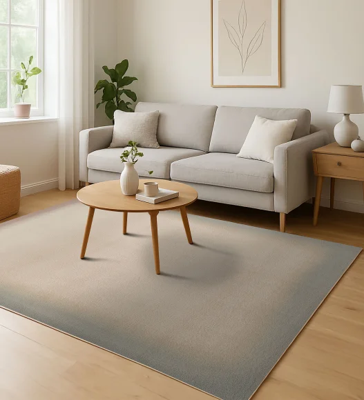 Reverie Solid Machine Made Carpet Beige and Brown