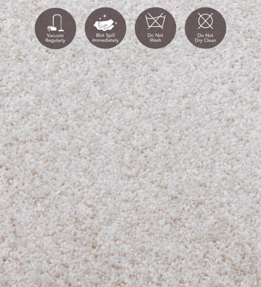 Reverie Solid Machine Made Carpet Beige and Brown