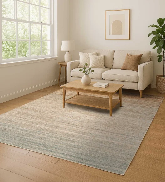Reverie Abstract Machine Made Carpet Brown and Beige