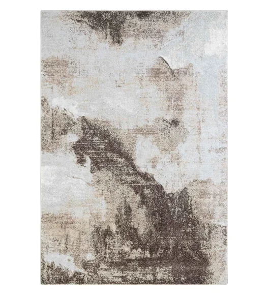 Pine Polyester Abstract Runner Beige