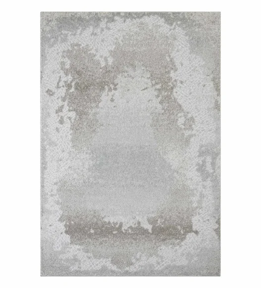 Pine Polyester Abstract Carpet Cream