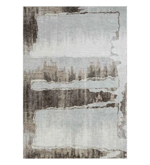 Pine Polyester Abstract Carpet Beige