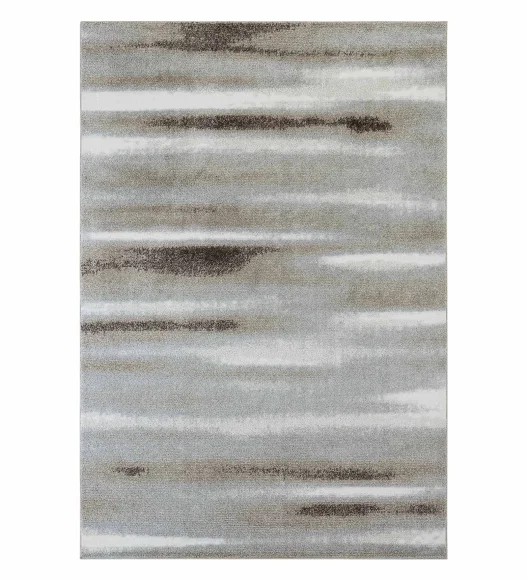 Pine Polyester Abstract Carpet Grey