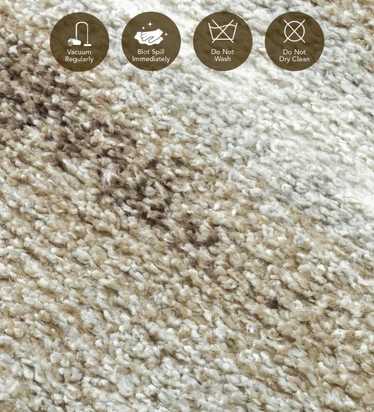 Pine Polyester Abstract Carpet Grey