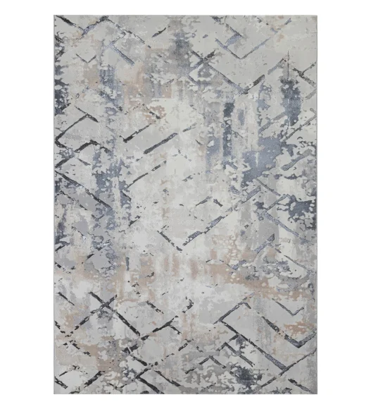 Cuba Polyester Abstract Carpet Cream
