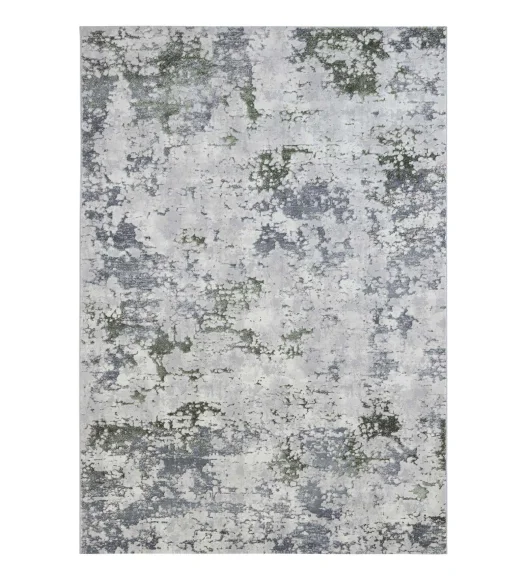 Cuba Polyester Abstract Carpet Green