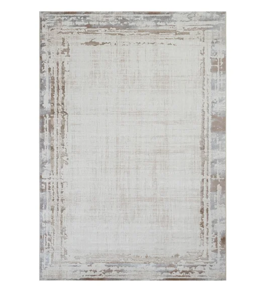 Cuba Polyester Abstract Carpet Cream