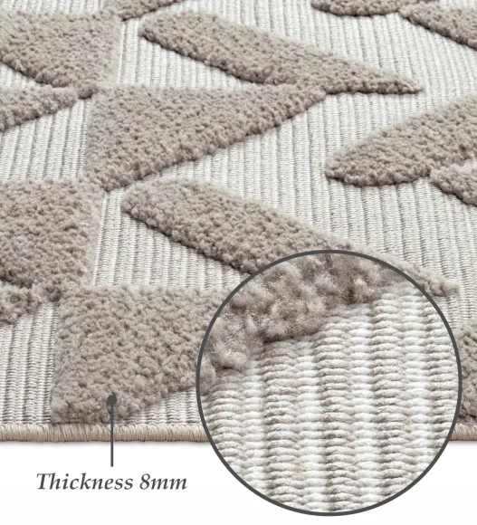 Rosa Polyester Neo Classical Runner Beige
