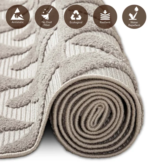 Rosa Polyester Neo Classical Runner Beige