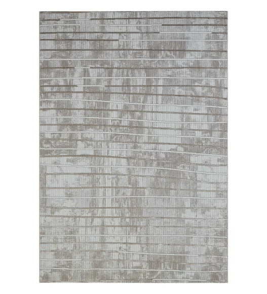 Gul Polyester Abstract Runner Beige