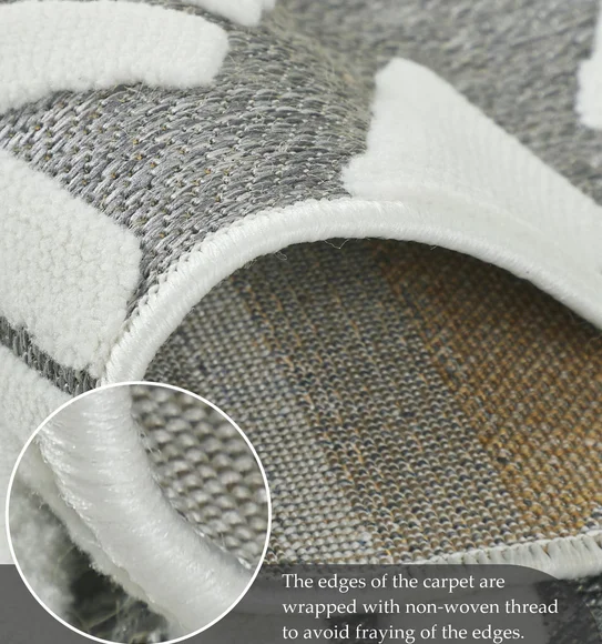 Benz Polyester Geometric Runner Grey