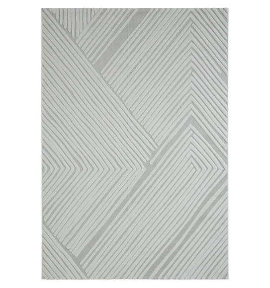 Benz Polyester Abstract Carpet Cream