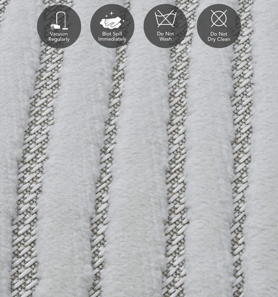 Benz Polyester Abstract Carpet Cream