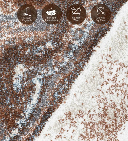 Cyrus Abstract Machine Made Runner Cream