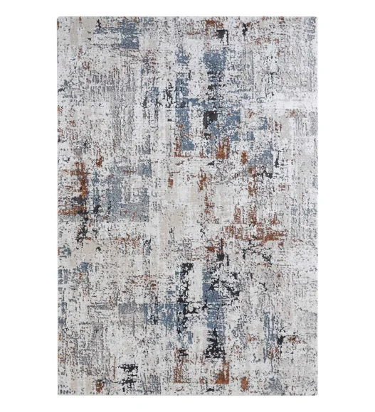 Cyrus Abstract Machine Made Carpet Blue