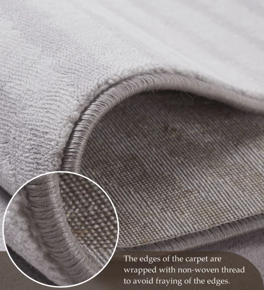 Tuscany Polyester Modern Runner Grey
