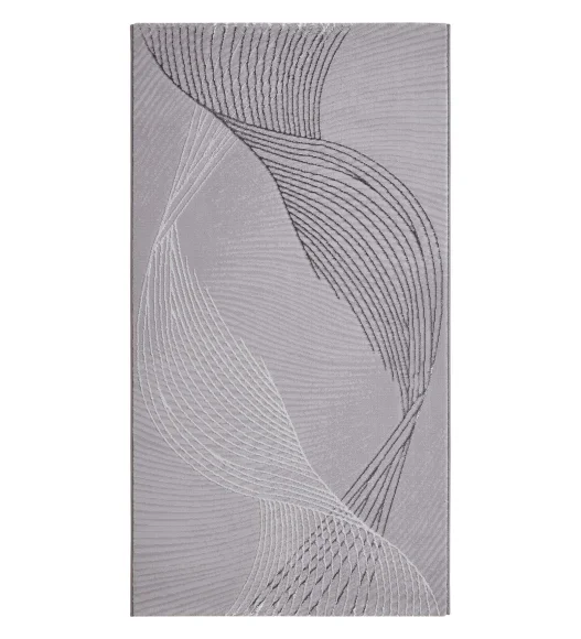 Tuscany Polyester Stripes Runner Grey