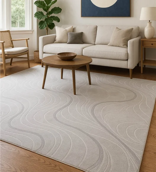 Tuscany Polyester Classical Carpet Grey