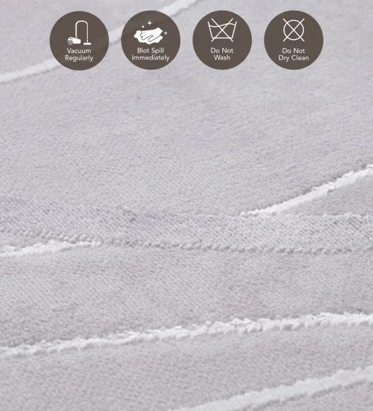 Tuscany Polyester Classical Carpet Grey
