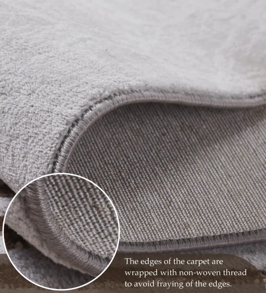 Tuscany Polyester Stripes Carpet Grey