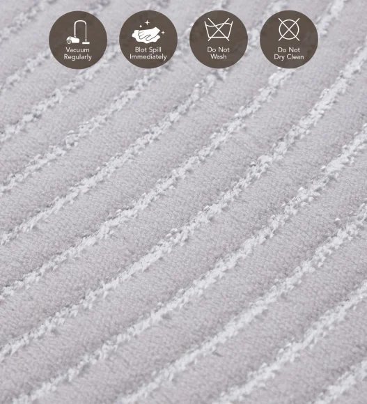 Tuscany Polyester Classical Carpet Grey