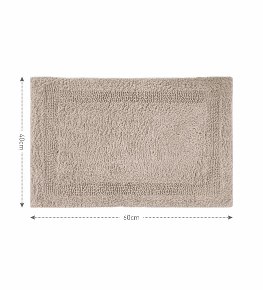 Reversible Cotton Bath Mat, Camel